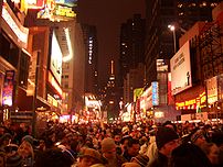 New York Times Square New year celebrations in...