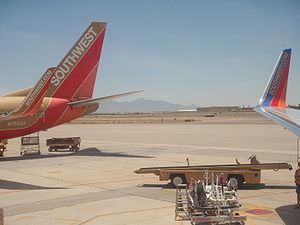 The original blended winglets of Southwest Air...