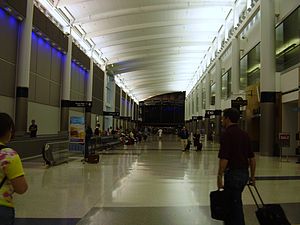 The inside of Terminal E at George Bush Interc...